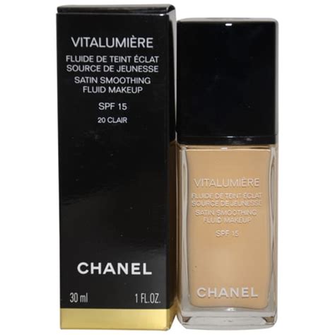 chanel vitalumiere 20 clair swatch|Chanel vitalumiere aqua discontinued.